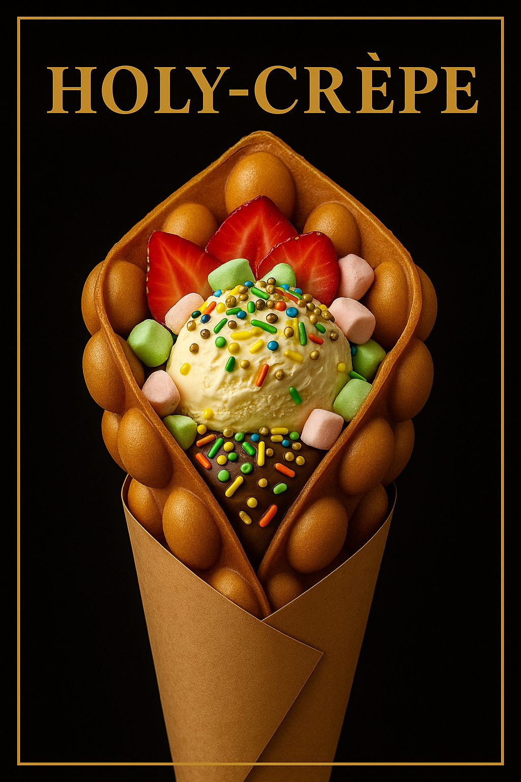 Onze Bubble Wafels gevonden na jarenlang proeven, testen en zoeken.